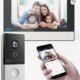 Wired PoE IP Video Intercom Kit Door Phone/Bell 7-inch Colorful TFT Screen 2MP Video Doorbell Camera with Two-Way Audio, 2.4GHz WiFi, Night Vision, Compatible with Connect APP, KIS603-P
